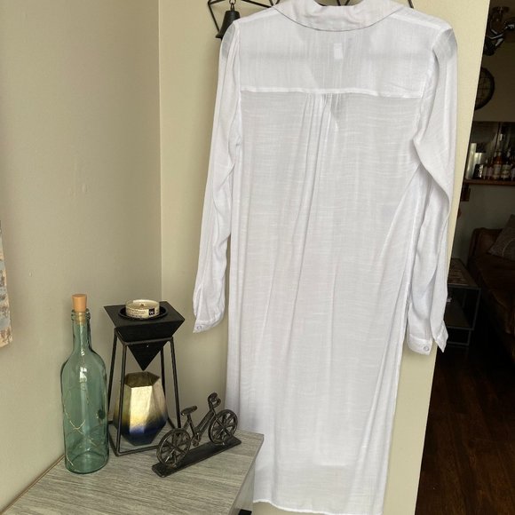 INC International Concepts White Tunic Top - Picture 2 of 3